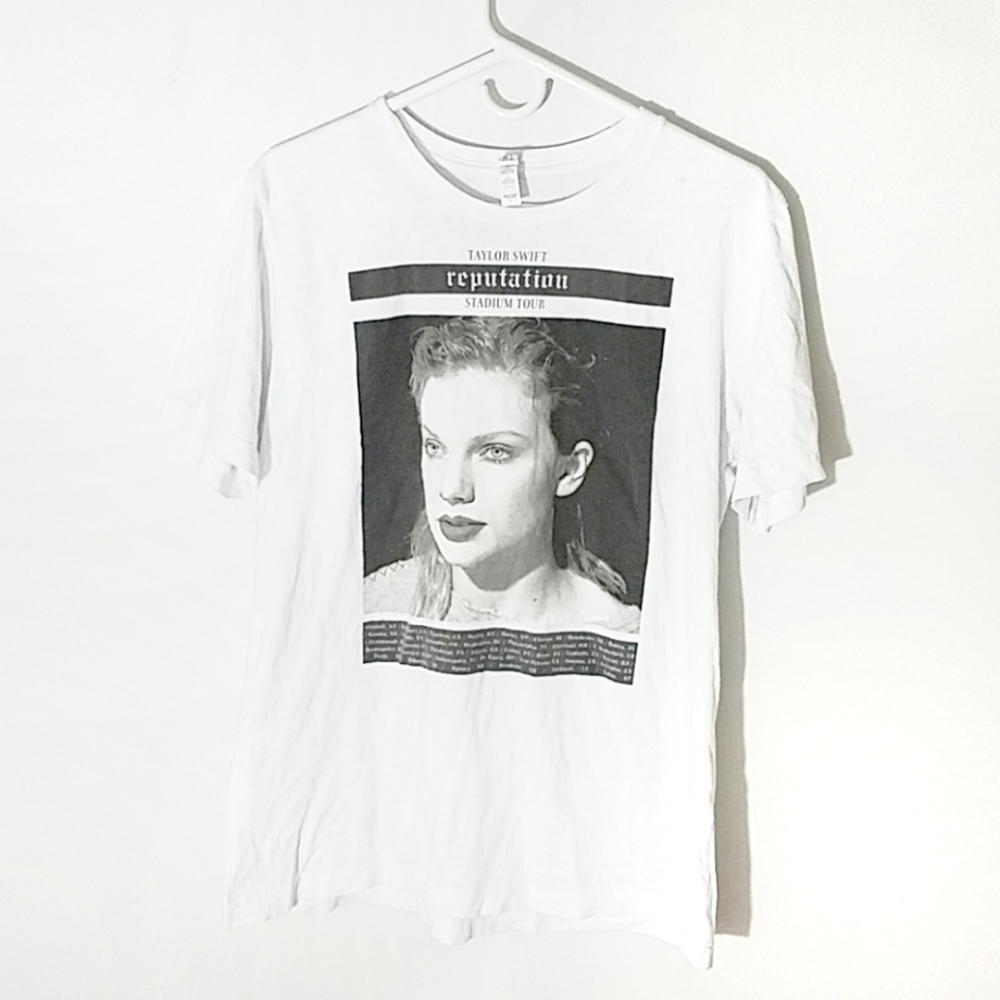 Taylor Swift Concert Shirt Reputation Black White